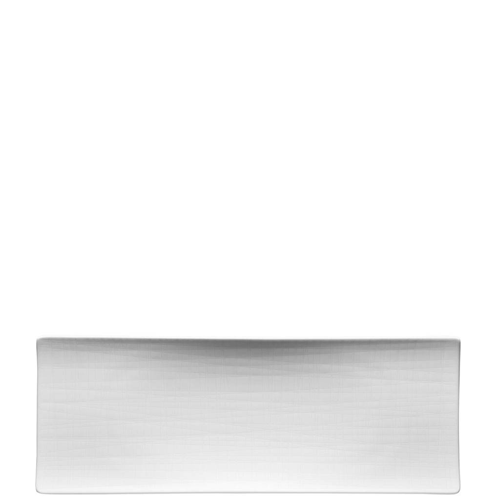 Rosenthal Mesh Weiss Platte flach 34 x 13 cm