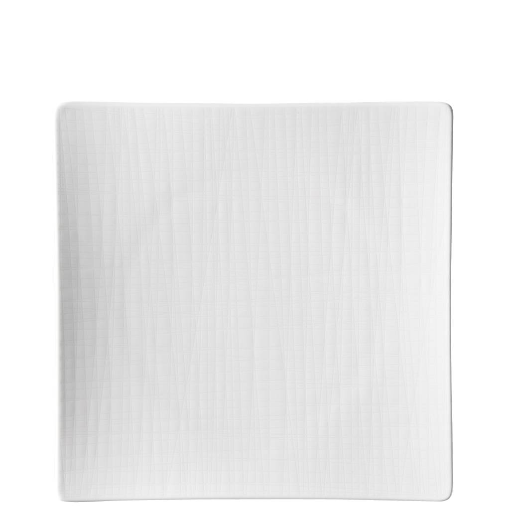 Rosenthal Mesh Weiss Teller quadratisch flach 27 cm