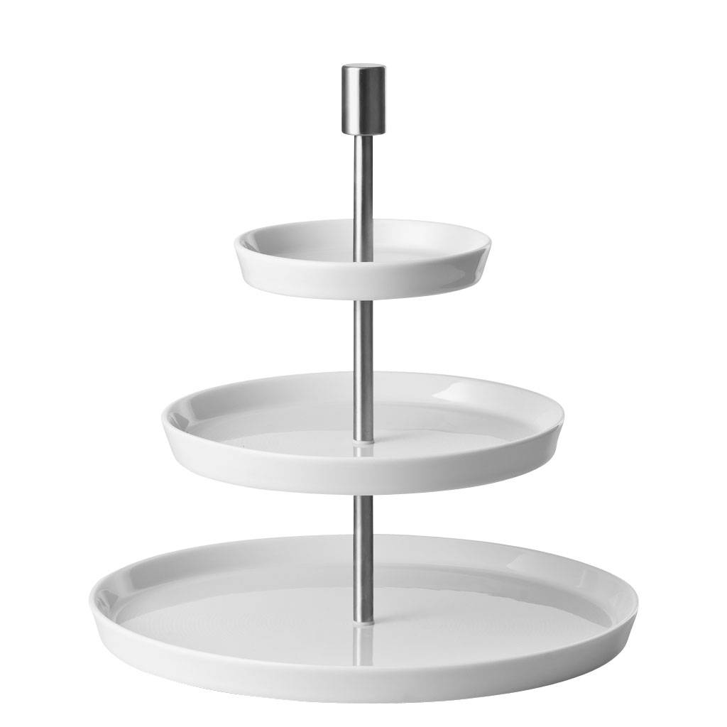 Thomas Loft Weiss Etagere rund 3-teilig 28,5 cm