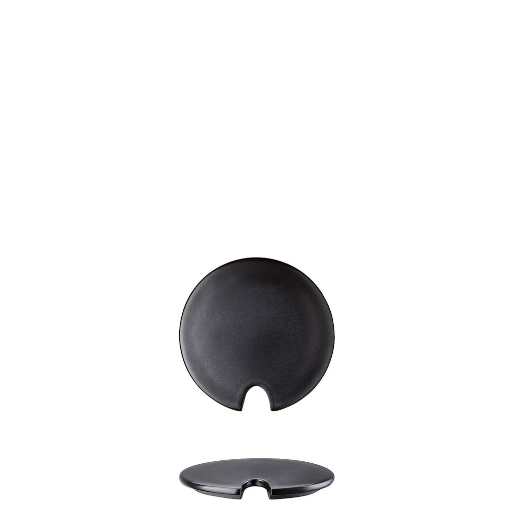 Rosenthal Junto Slate Grey Zuckerdose Deckel mit Einschnitt 11 cm
