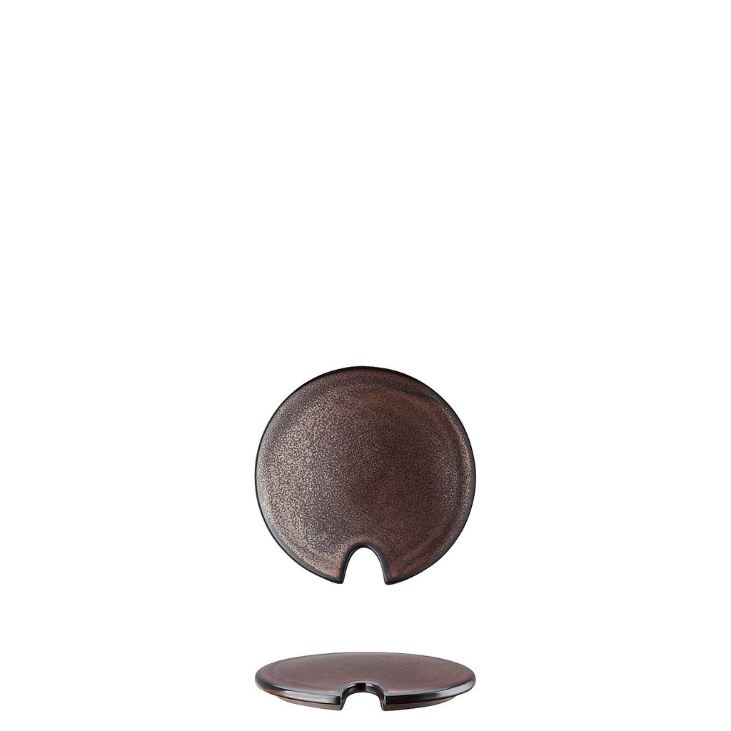 Rosenthal Junto Bronze Zuckerdose Deckel mit Einschnitt 11 cm
