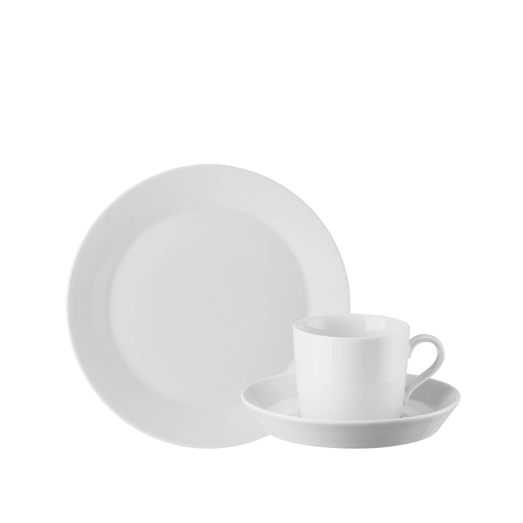 Thomas Tric Weiss Frühstücksteller mit Fahne 22 cm