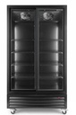 Getränkekühlschrank ECO 1000 mit Schiebetüren, schwarz