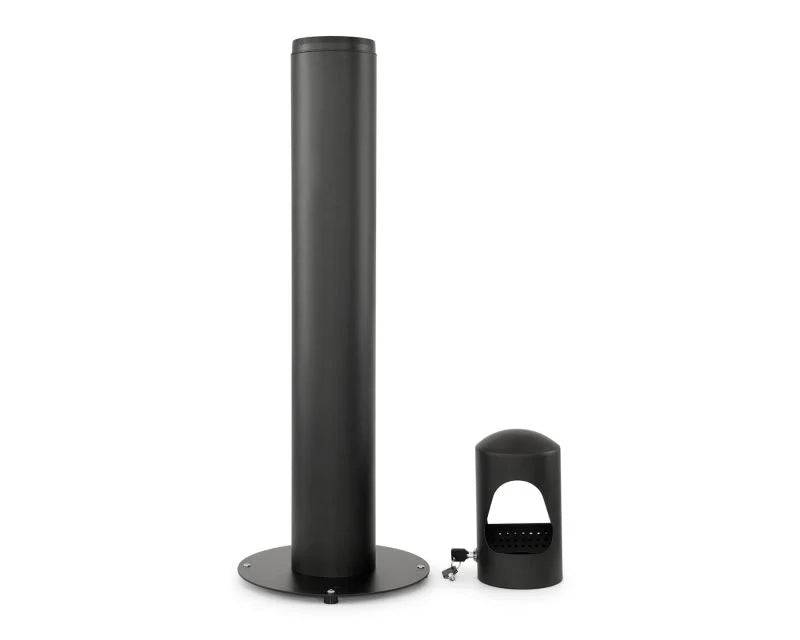 Standaschenbecher, schwarz, 108 cm