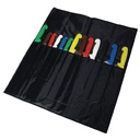 Messertasche, Rolltasche für 13 Messer, Nylon, verstärktes Rückenteil