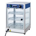 Warmhaltevitrine ECO 350 - mit 3 Ablagen und Beleuchtung