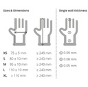 3 x Nitrilpulverfreie Handschuhe M - 100 Stk, puderfrei