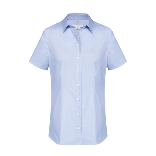 Basic-Bluse, bleu