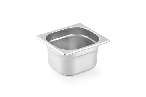 6 x "BASIC" Gastronormbehälter 1/6 - 100 mm Tiefe