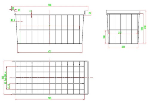 Korb für TKTR-ECO350N, TKTR-ECO450N, TKTR-ECO550N, TKTR-ECO650N, TKTE550, TKTE650