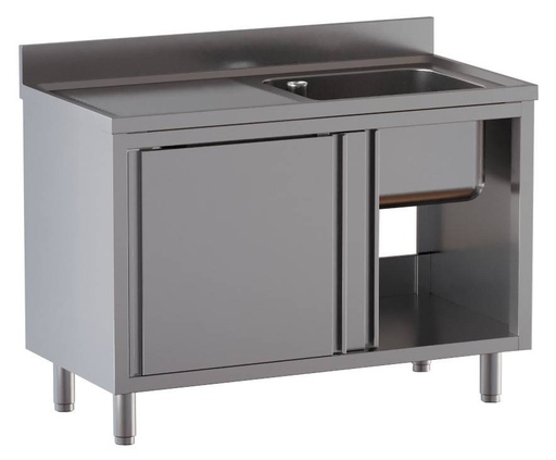 Spülschrank ECO 12x6 mit 1 Becken rechts