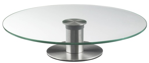 Tortenplatte drehbar aus Glas