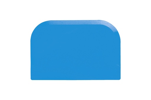 Teigschaber aus Polypropylen, 151 x 102 mm, blau