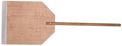 Pizzaschaufel Metallspitze aus Holz, 33 x 41 cm