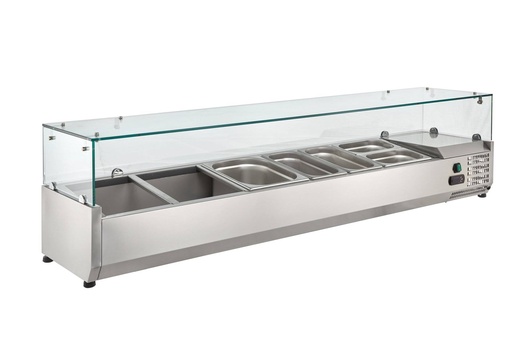 Kühlaufsatz ECO 8 x GN 1/3 mit Glasaufsatz