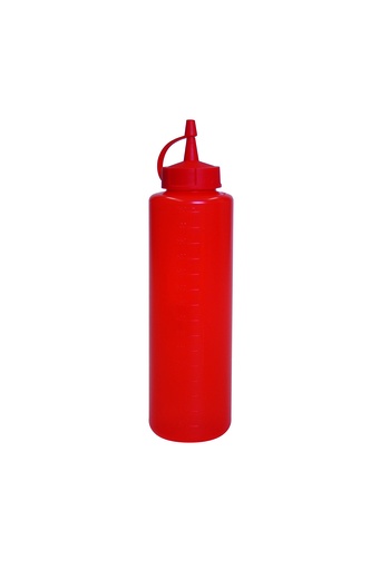 Quetschflasche aus PP, Höhe 265 mm, Ø 72 mm, rot