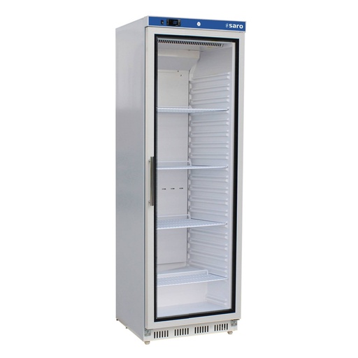 SARO Lagerkühlschrank, Glastür, weiß, HK 400 GD V2