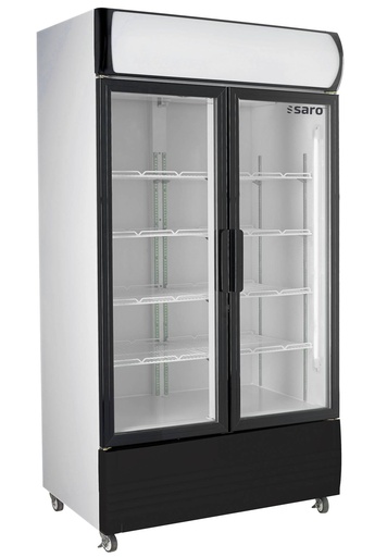 SARO Kühlschrank, 2 Glastüren, Werbetafel, GTK 580