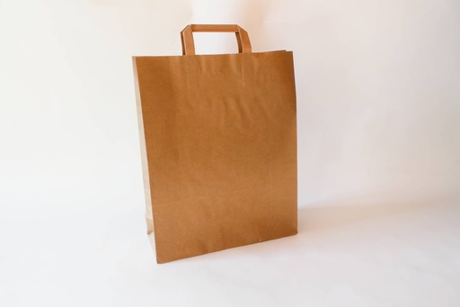 Papiertragetasche Flachhenkel 32+12x40cm