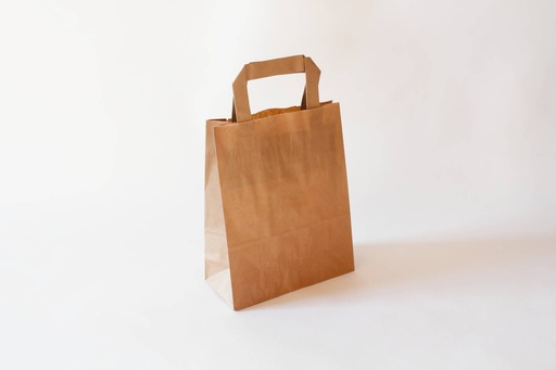 Papiertragetasche Flachhenkel 18+8x22cm