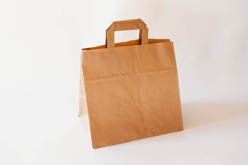Papiertragetasche Flachhenkel 32+22x27cm