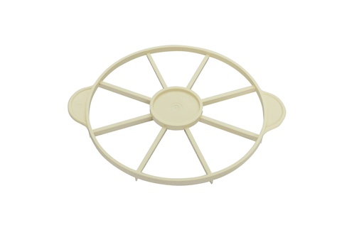 Tortenteiler aus PP, 32 cm × 26,5 cm, elfenbein, 8-teilig