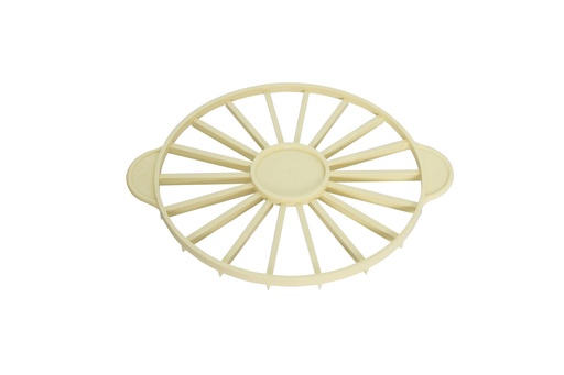 Tortenteiler aus PP, 32 cm, elfenbein, 18-teilig