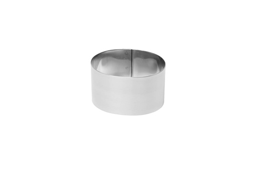 Dessertring "Mini" Oval aus Edelstahl, 74 × 56 mm