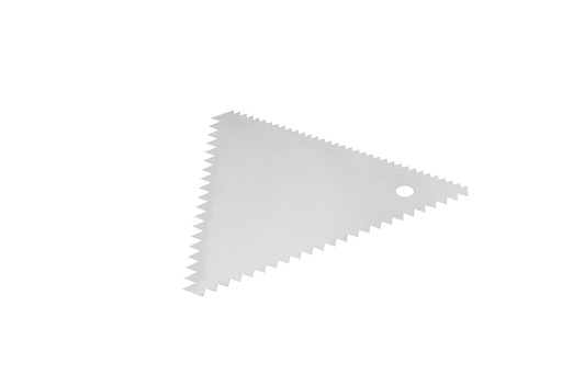Teig- oder Dekorschaber aus Edelstahl, 110 x 110 mm