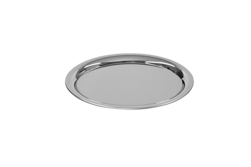 Serviertablett oval, Edelstahl, 180 x 230 mm