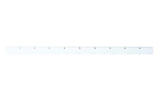 Backlineal aus Polystyrol, 980 x 50 mm, weiß
