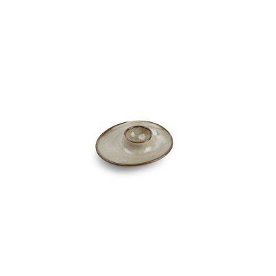 Eierbecher Ceres aus Porzellan, 12 cm, grau
