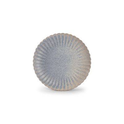 Teller verblasenes Dune aus Porzellan, 20 cm, blau