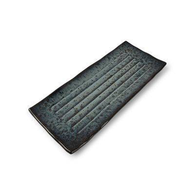 Servierplatte Algen Umi aus Porzellan, 36 × 15 × 2 cm