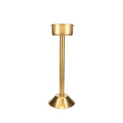 Champagnerkühler Ständer Bar aus Edelstahl, antikgold