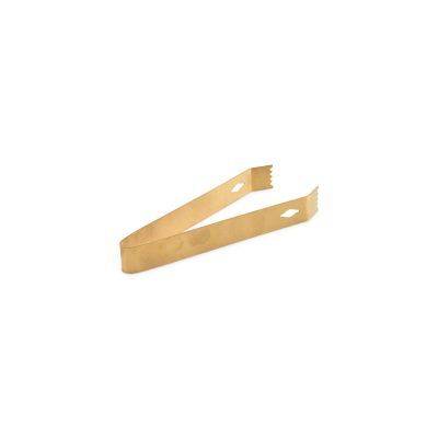 Eiswürfelzange Bar aus Edelstahl, 16 cm, antikgold