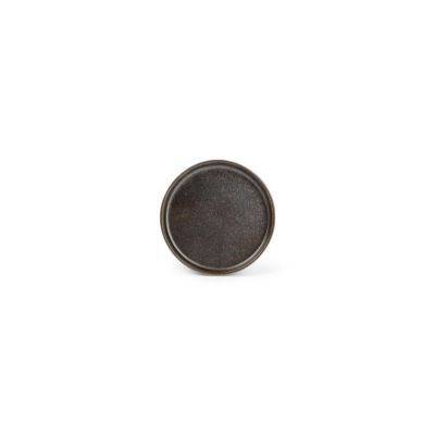 Teller Ceres aus Porzellan, Ø 13,5 cm, H 2 cm, schwarz