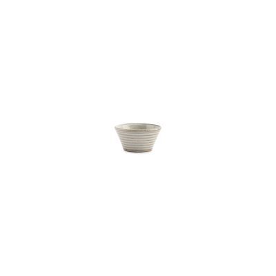 Schüssel konisch Linie, Ø 8 cm, H 4 cm, grau