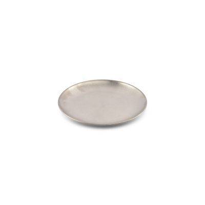 Teller Serve aus Edelstahl, 20 cm, antiksilber