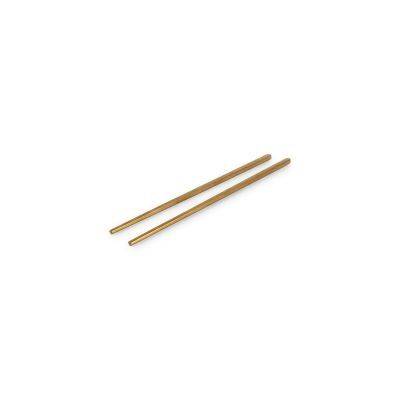 Essstäbchen mattes Helix aus Edelstahl, 23 cm, gold