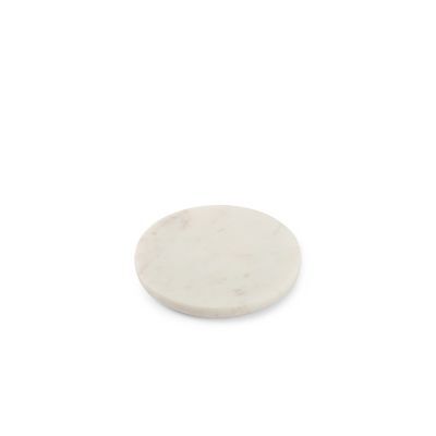 Servierplatte Marmor Pura, Ø 12,5 cm, H 1,5 cm, weiß