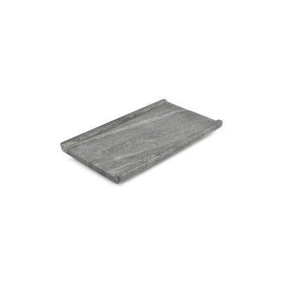 Servierplatte Marmor Pura, 25 × 14 × 2 cm, schwarz