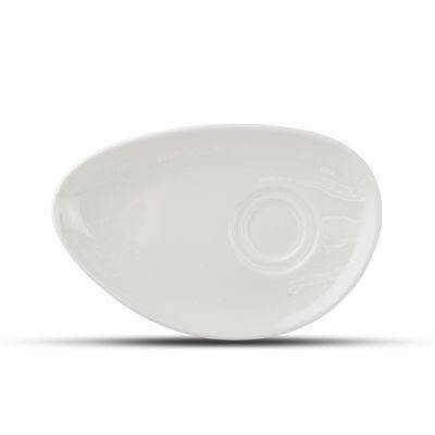 Untertasse Ceres, 20 x 13 cm, weiß