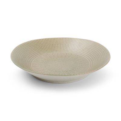 Tiefer Teller Oliv Mosaic, 24,5 x 5 cm, olive