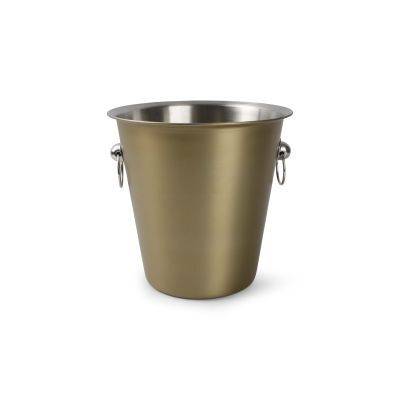 Champagnerkühler Bar aus Edelstahl, Ø 21,5 cm, H 21 cm, gold