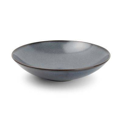 Tiefer Teller Cirro aus Porzellan, ø 26 cm, H 4,5 cm, dunkelblau