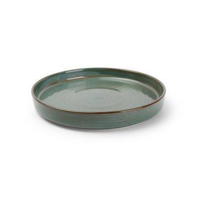 Teller Munduk aus Porzellan, ø 20 cm, H 2,5 cm, grün