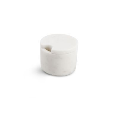 Zuckerdose weißer Marmor Pura, ø 7,5 cm, H 5,5 cm