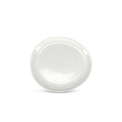 Teller Frost Ceres aus Porzellan, 21,5 x 19,5 cm, weiß