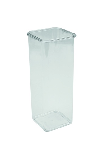 Vorratsdose aus Polystyrol, 2000 ml, quadratisch